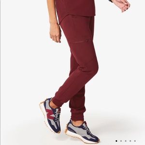 Figs Zamora jogger scrub pants burgundy XXS Regular